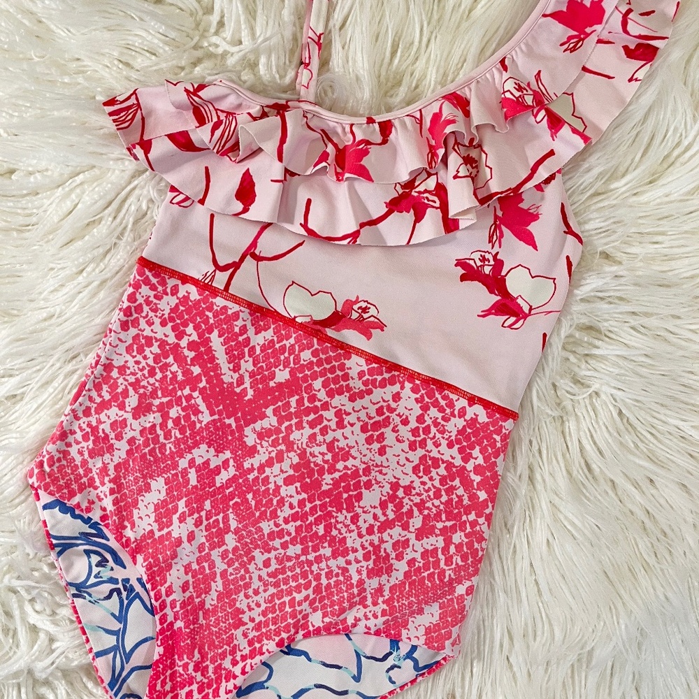 Maaji "One Piece Swimsuit in Ruffle Shoulder" NWOT